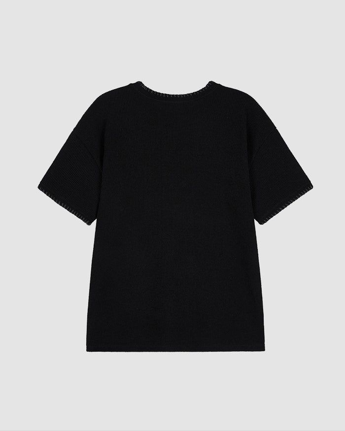 (M's) Stitch Copped Knit