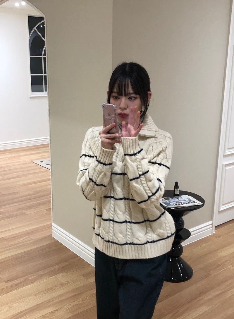 Serac zip-up knit
