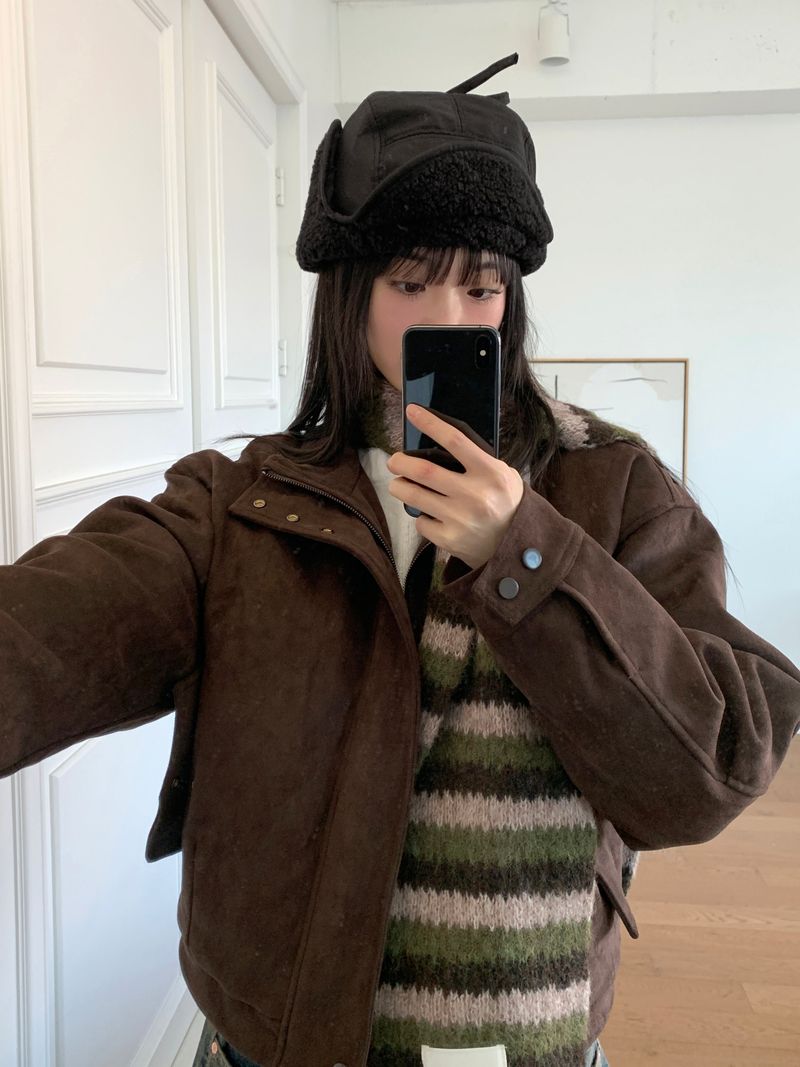 Uchi Fleece Nylon Roasted Chestnuts Ear Dori Trooper Hat Hat