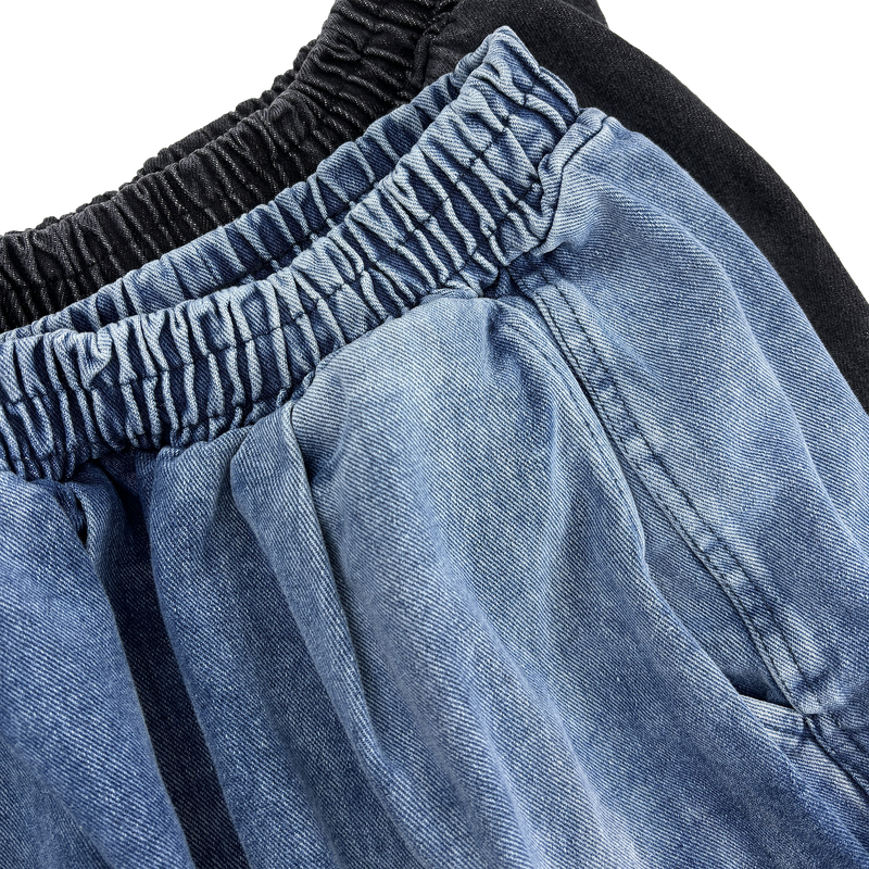 cut-off big pocket denim balloon pt
