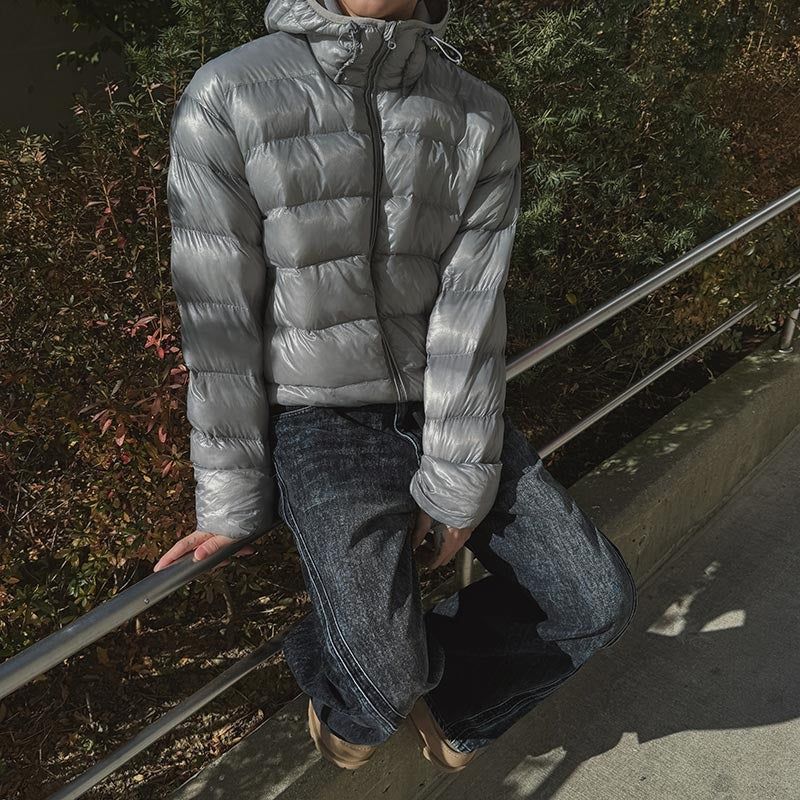 [Premium] Floppy Curved Denim Pants (Blue)