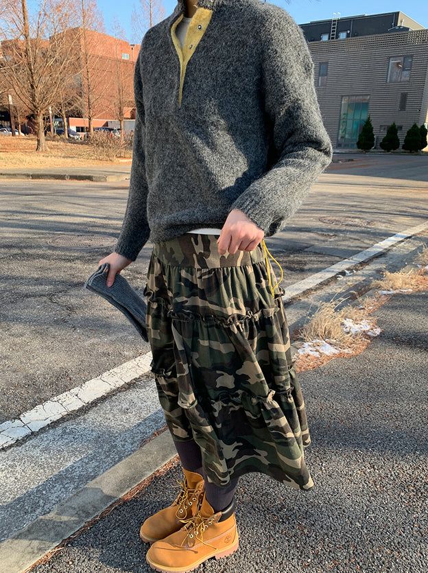 HENLEY ANORAK SWEATER (5C)