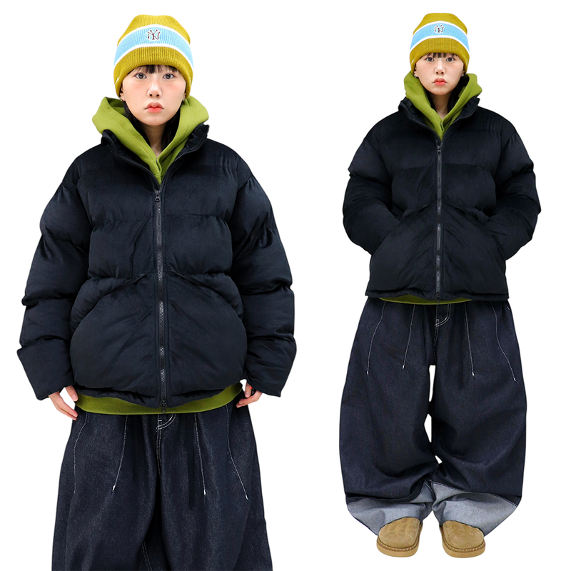 Soft-Warm Velvet Puffer Jacket