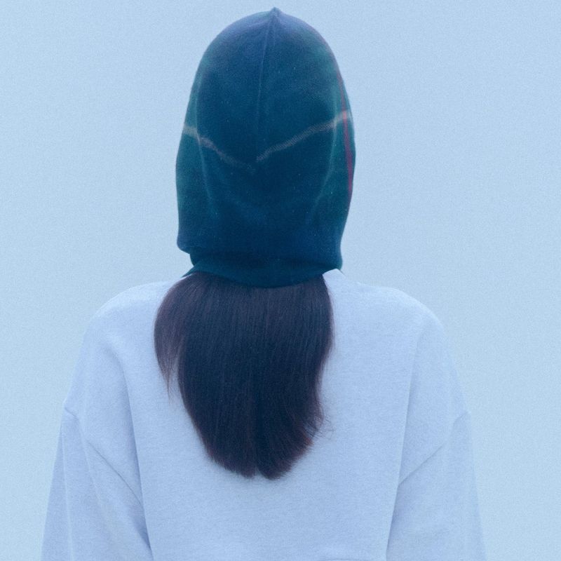 1 5 pistol check balaclava - GREEN