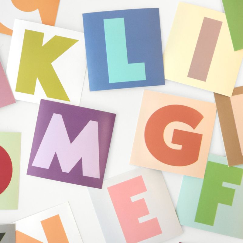 oab big alphabet pack / removable sticker set