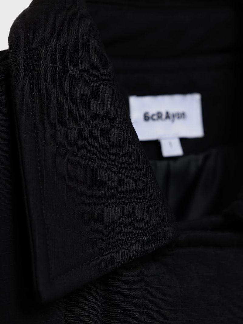6CRAYON Quilted Knee-Length Lobster-Clasp Structured Overcoat