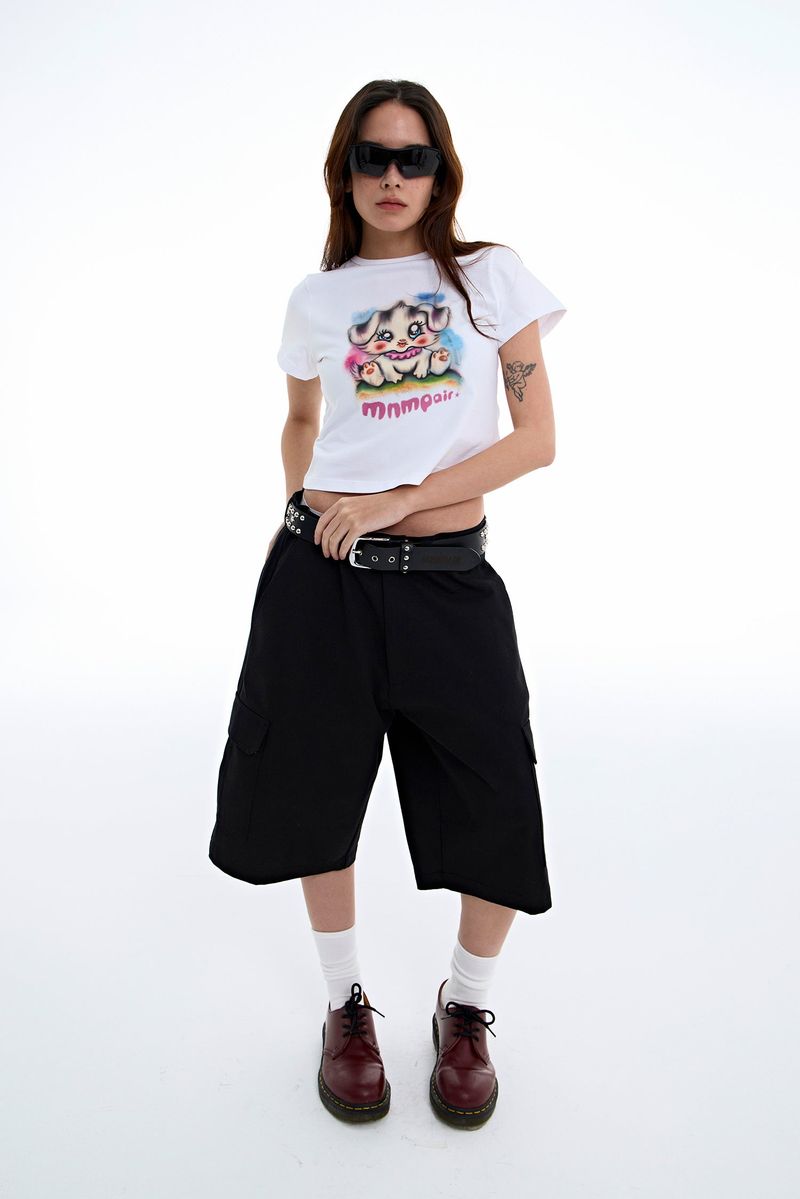 Cargo Bermuda Shorts Black