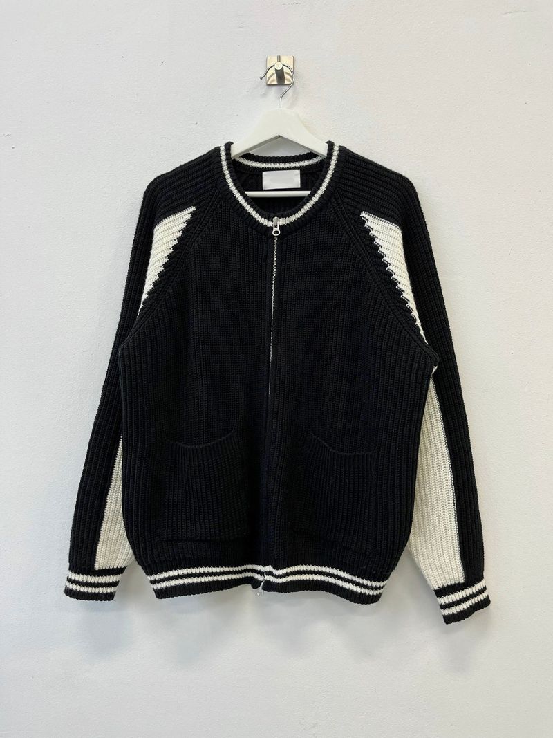 Nordi varsity knit zip-up 4C