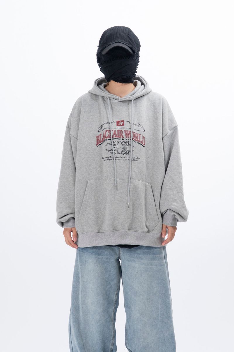 OAN（オアン）の「Moment Black World Hood（Tops）」