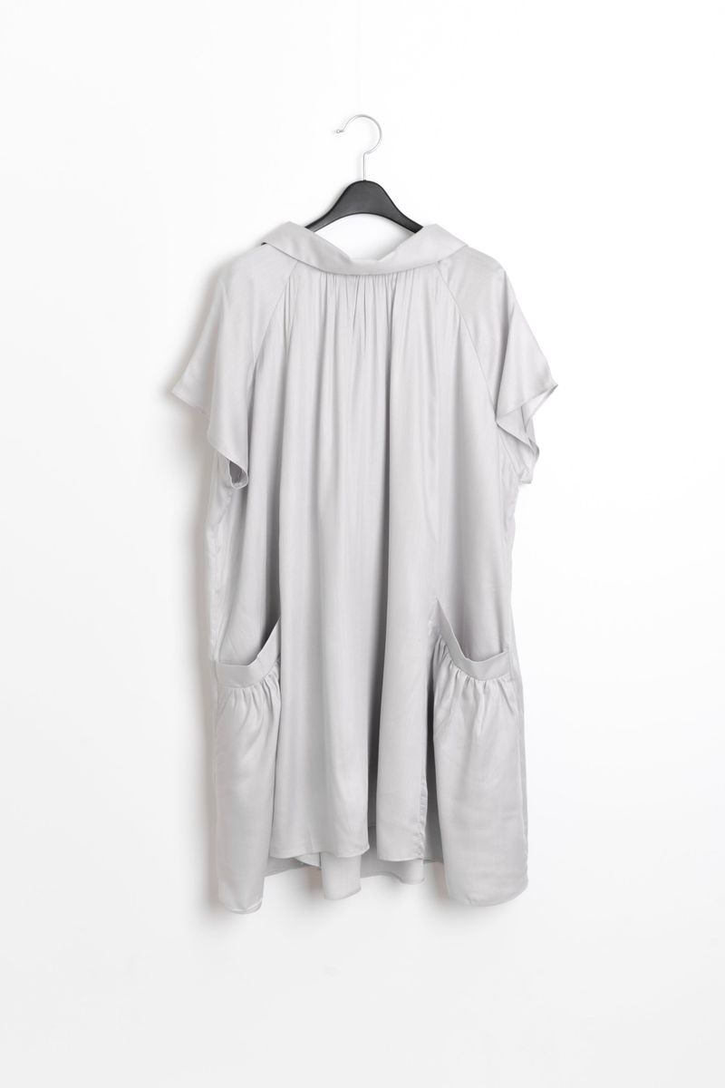 mock neck shirring pocket ops(3colors)