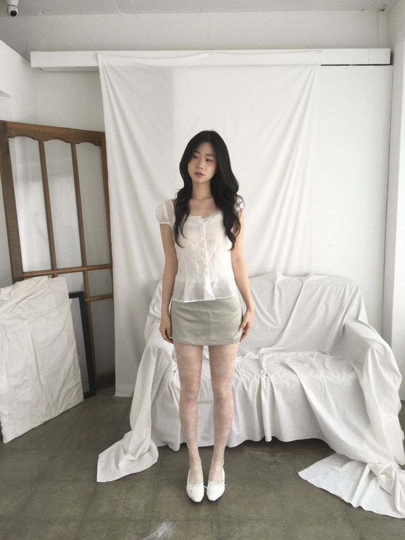 satin mini skirt