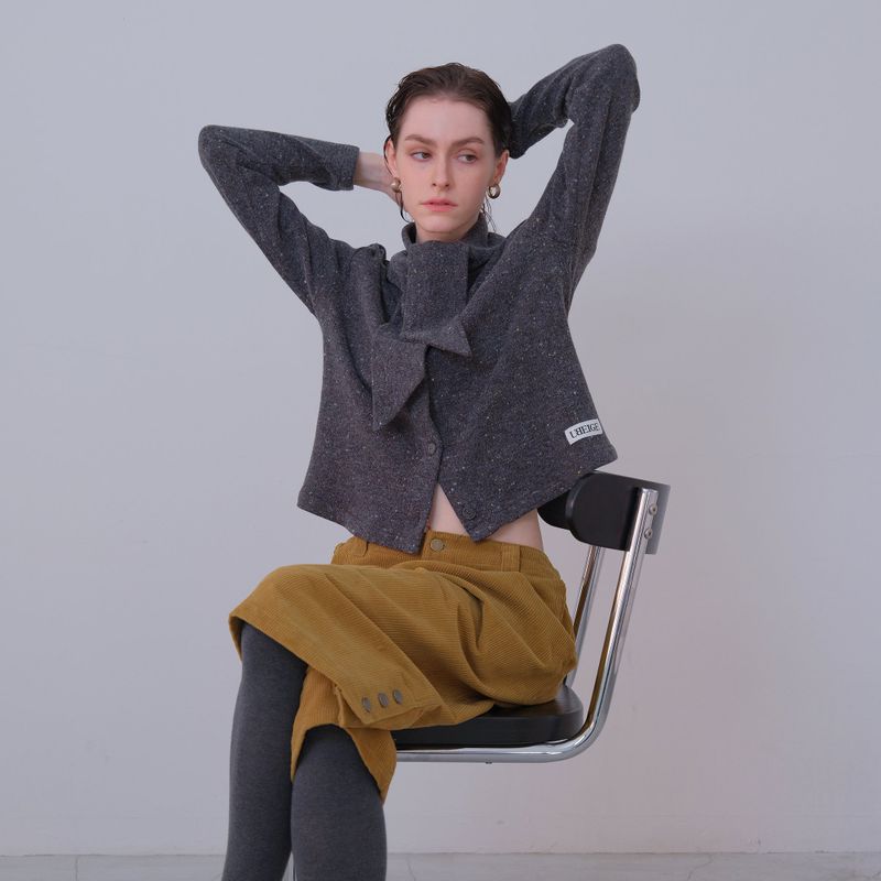Black Tie Knit Cardigan
