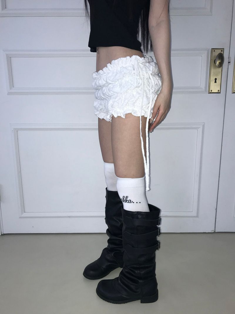 shushu shirring shorts(2 color)