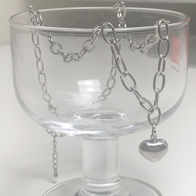heart chain necklace