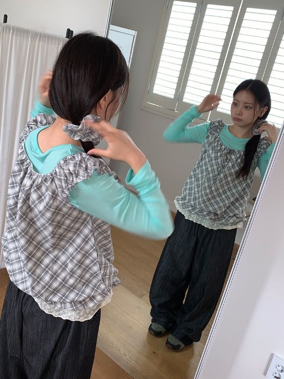 Garanki Non-Faded Wide Denim Pants