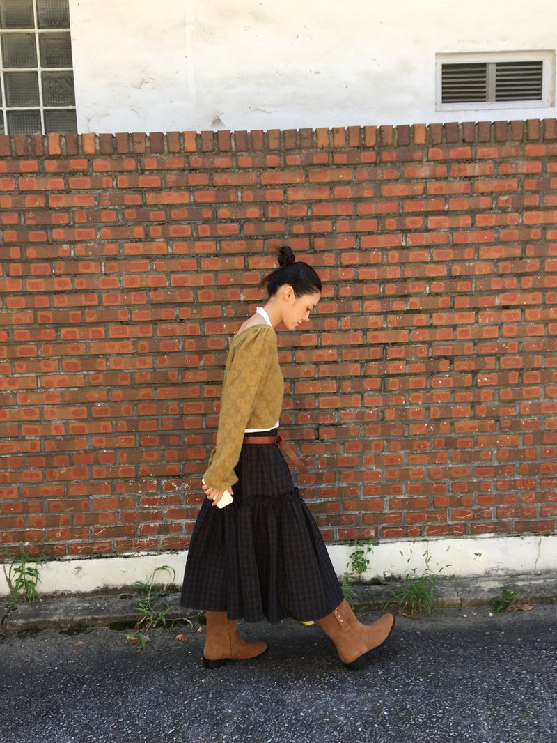 Routine Check Skirt (2color)