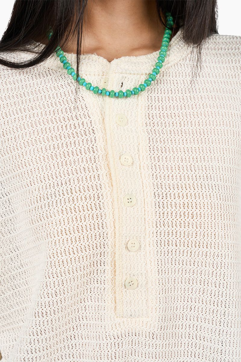 Henry Neck Punching Long Sleeve