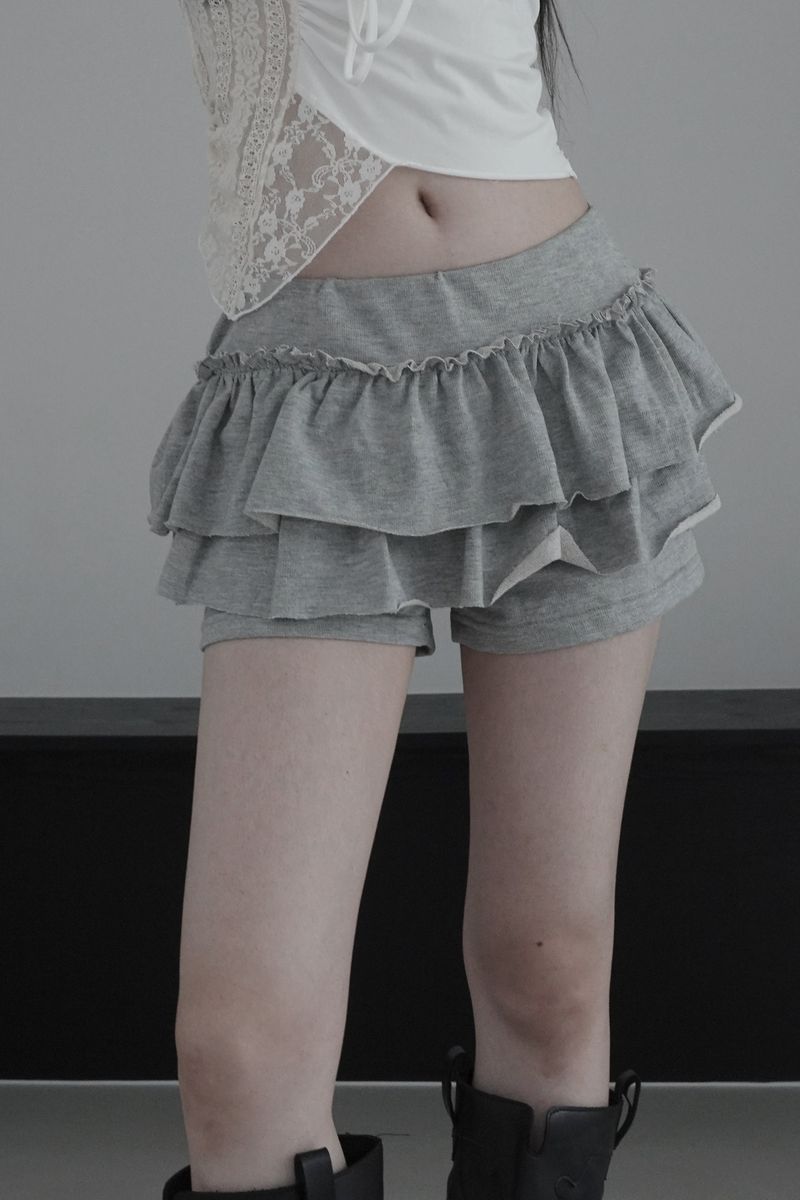 URBAN UNIQUE（アーバンユニーク）の「cancan skirt pants (2color)（Skirts）」