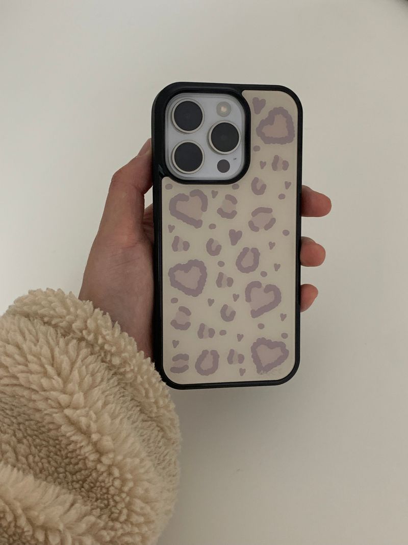 heart leopard (beige) case 
