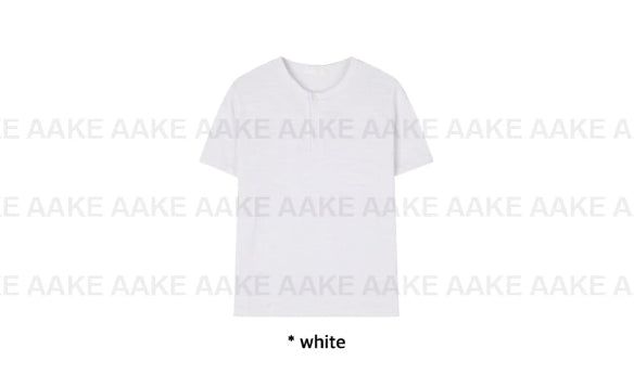 3-BUTTON HENLEY NECK TEE