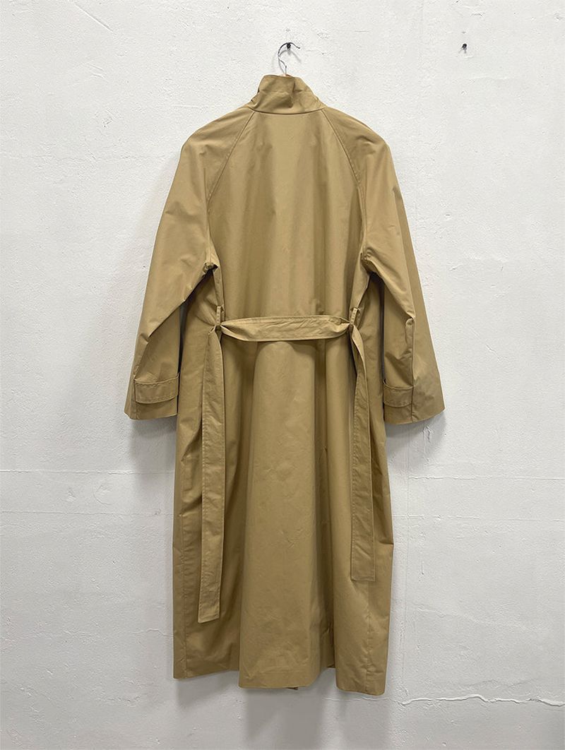 HIGH NECK MAXI TRENCH COAT (3C)