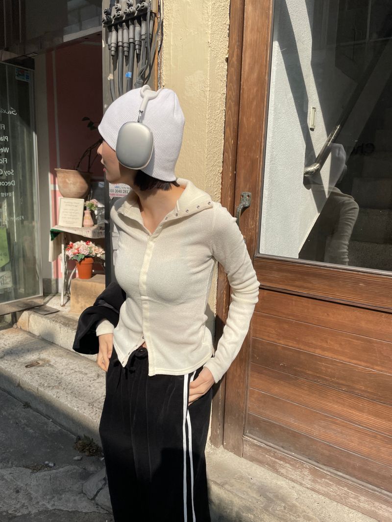 Arco iris（アルコイリス）の「Open high-neck knit T（Tops）」