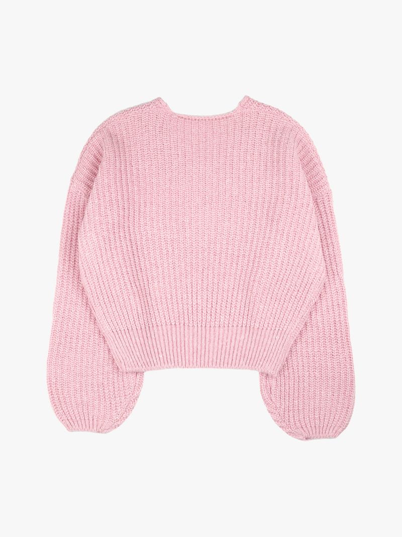 BASIC VOLUME V-NECK SWEATER