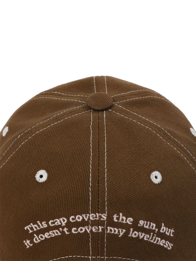 NOT COVER LOVELY BALL CAP - BROWN