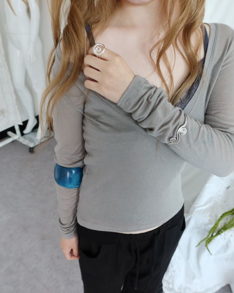 SPIRAL BANGLE BRACELET