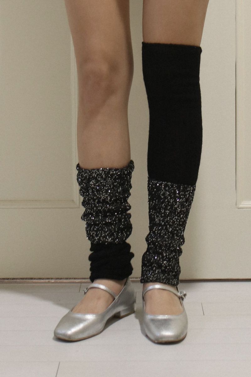 glitter leg warmer