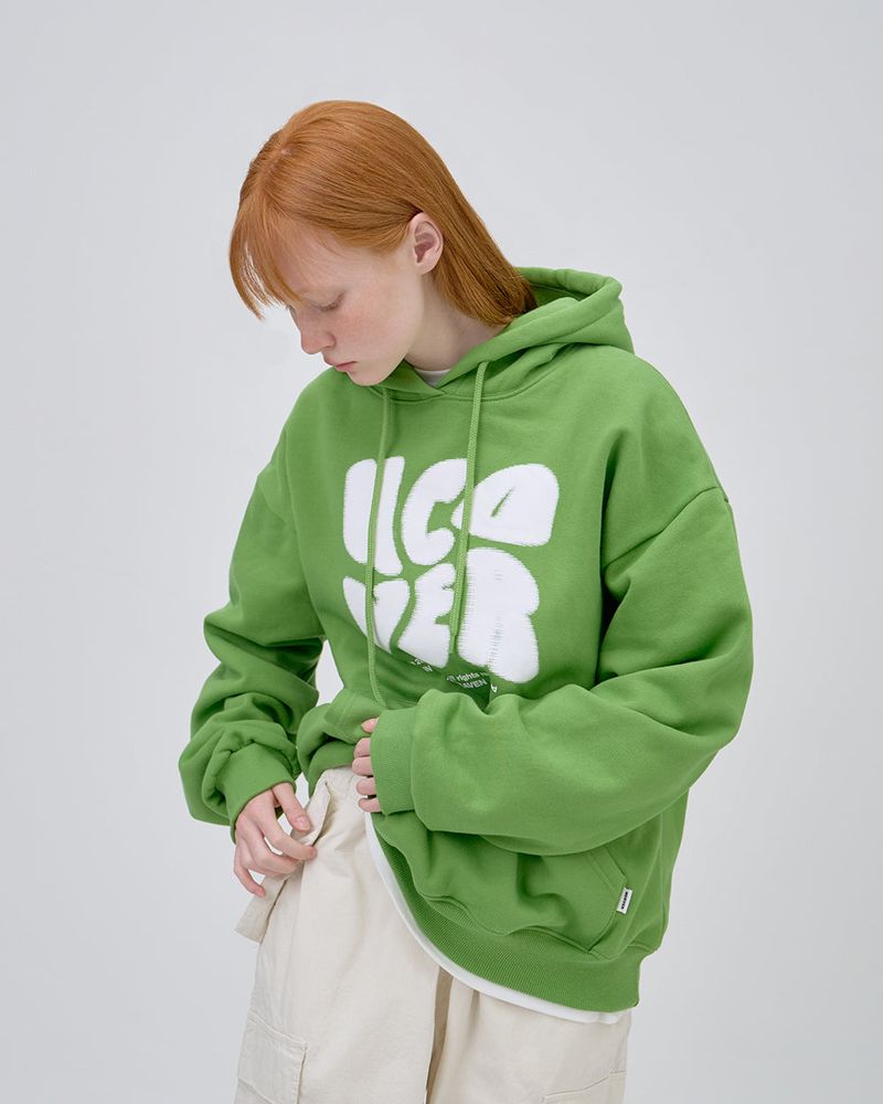 POINTAGE LOGO HOODIE - OLIVE GREEN