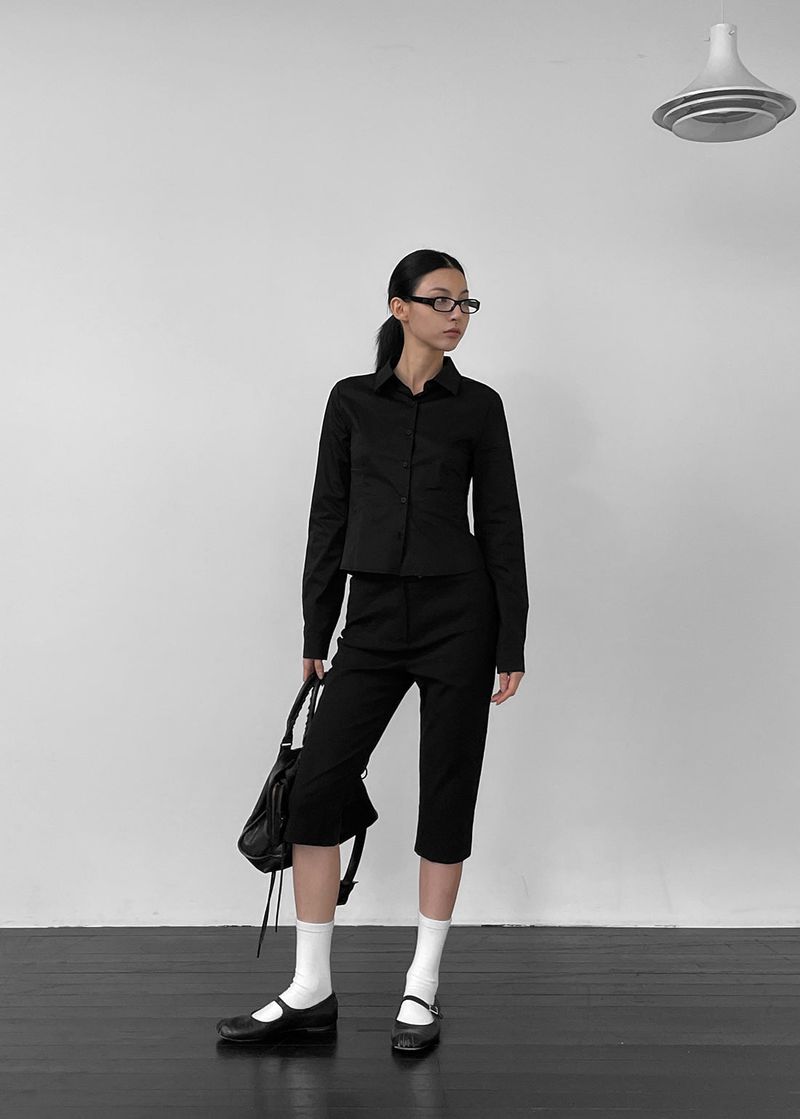 BLACKUP（ブラックアップ）の「[MADE] Geeks Cotton Span Slim Shirt（Tops）」