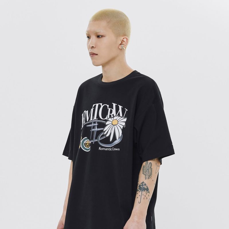 REPAIRED SHINING LOGO TEE SHIRT