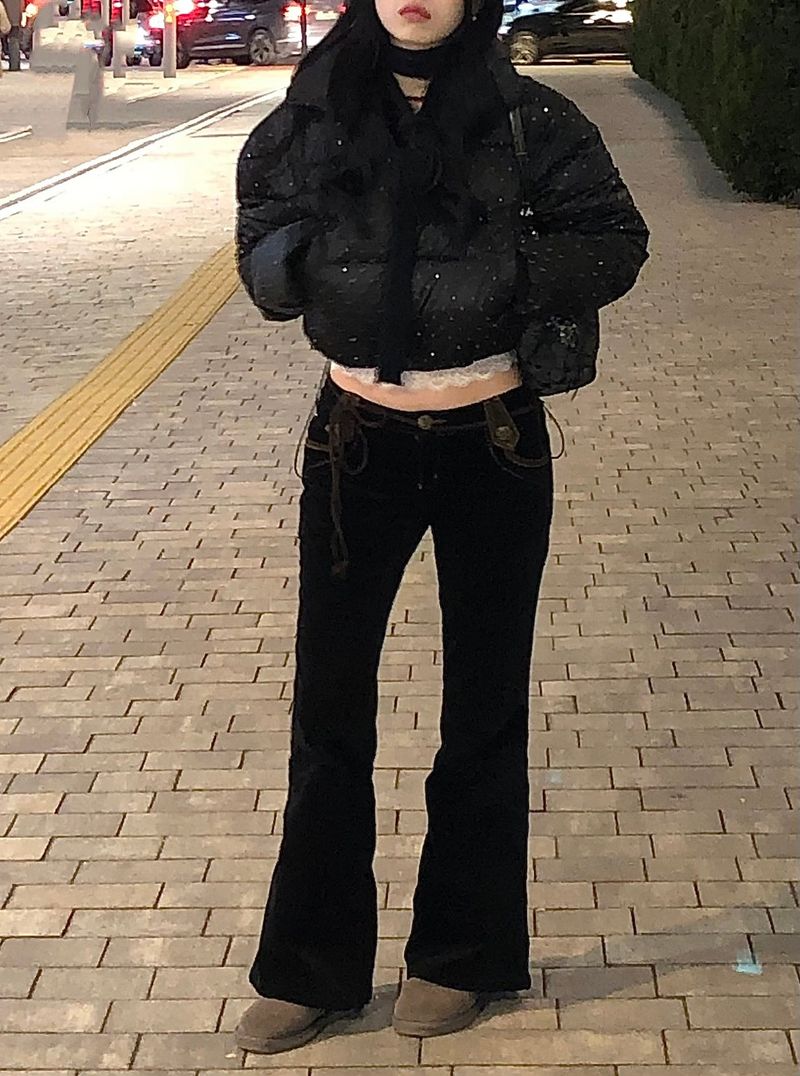 Dot Cubic Puffer Jacket