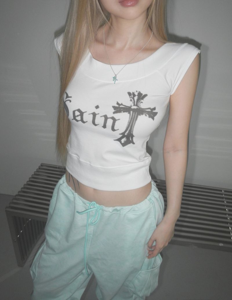 saint scoop neck top (5 color)