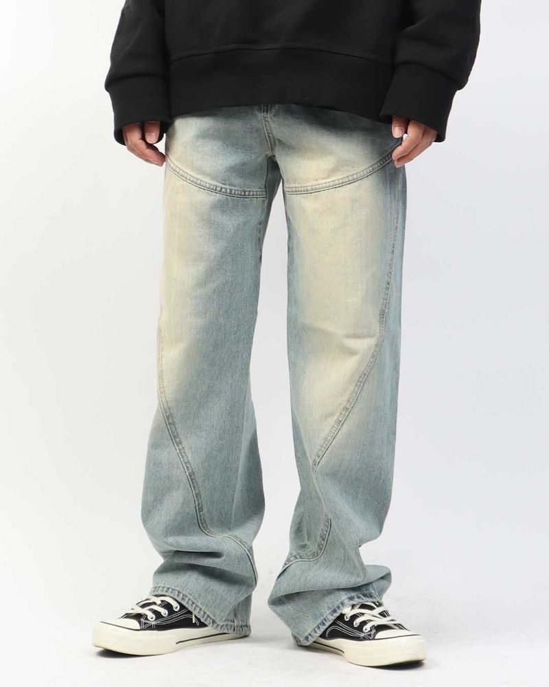 PANATIQUE（パナティーク）の「Twist Line Brush Denim Pants（Pants）」