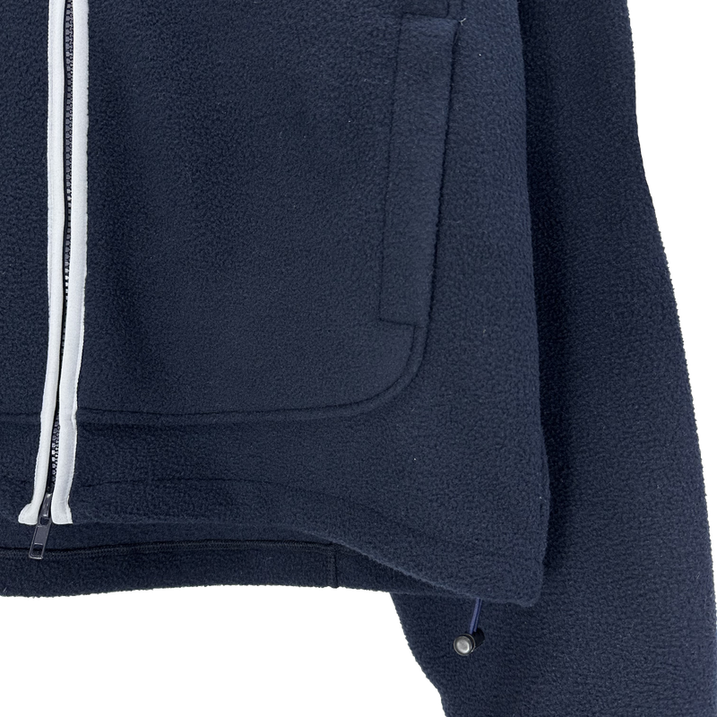 reverse elbow fleece zip-up