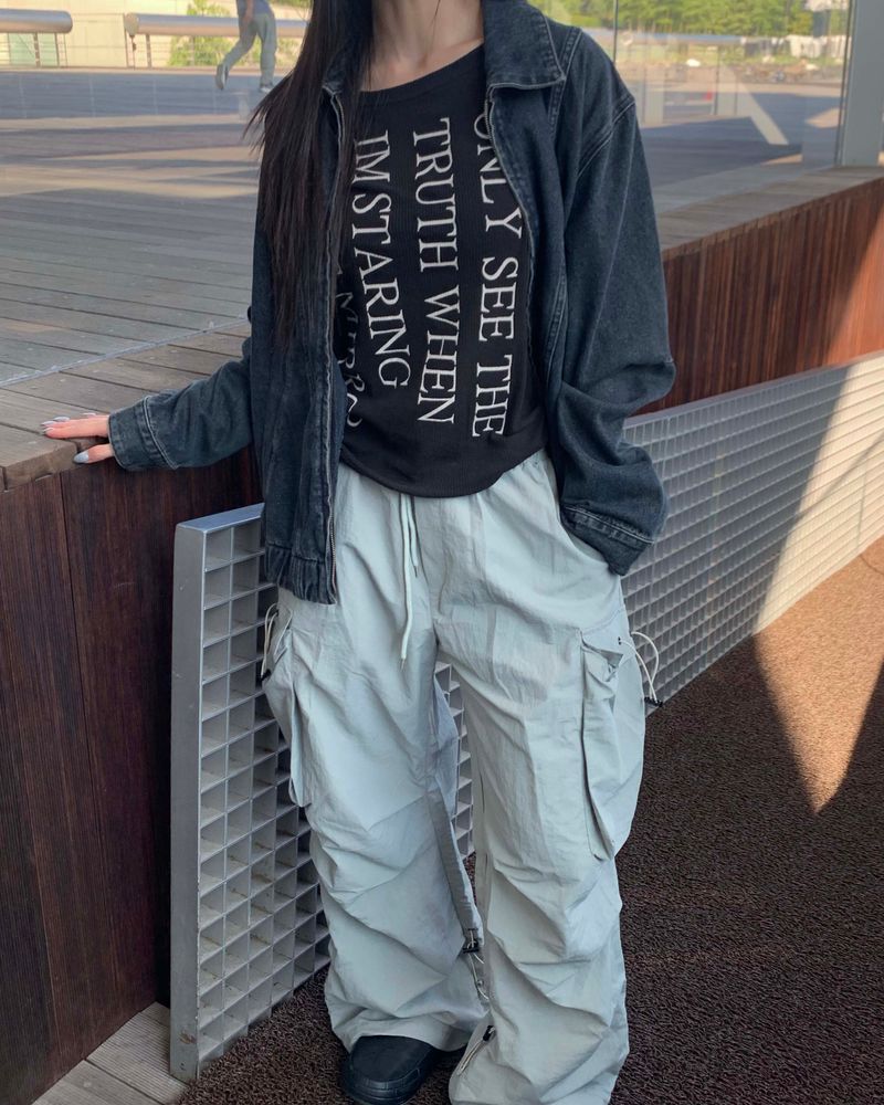 Stopper nylon pants