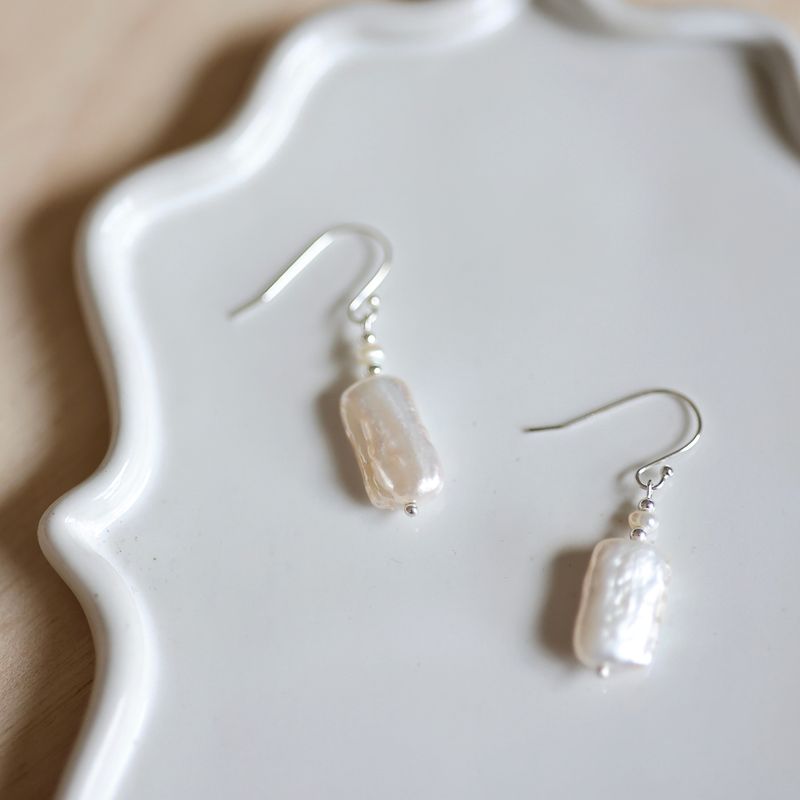 Poker Pearl Silver 925 Pierce handmade