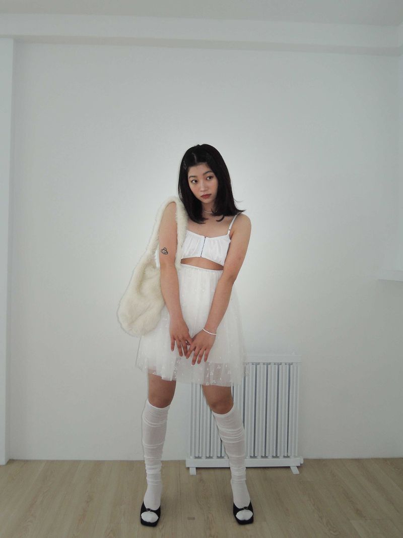 SHASHA TULLE DRESS _WHITE