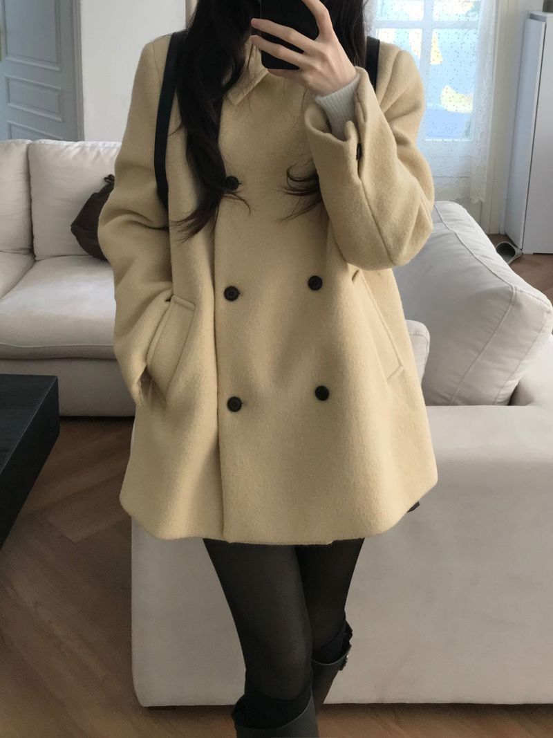 Innerf Wool Half Coat (3 colors)