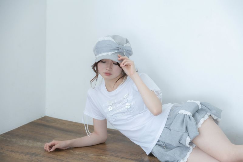 big ribbon pants(gray)