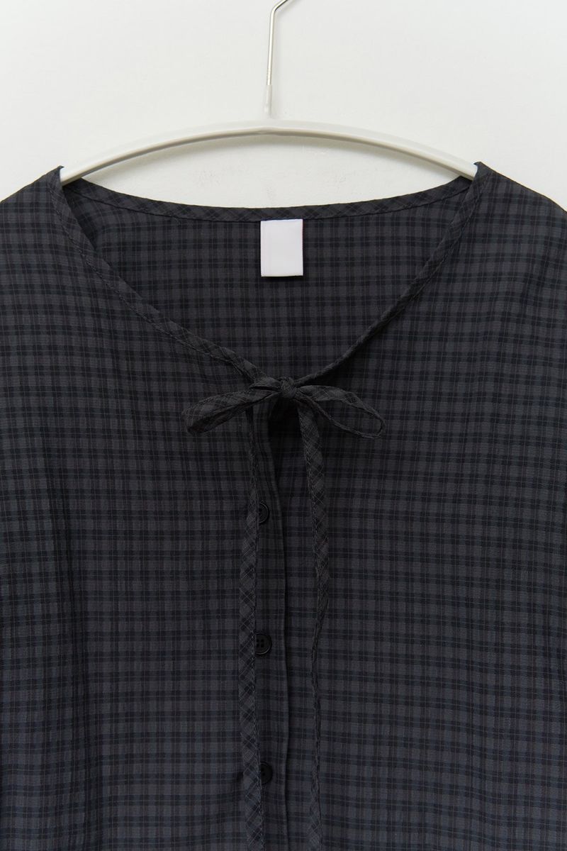 (W) Rei Checked Strap Blouse