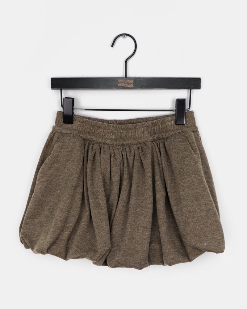 Rian Pumpkin Balloon Short Skirt