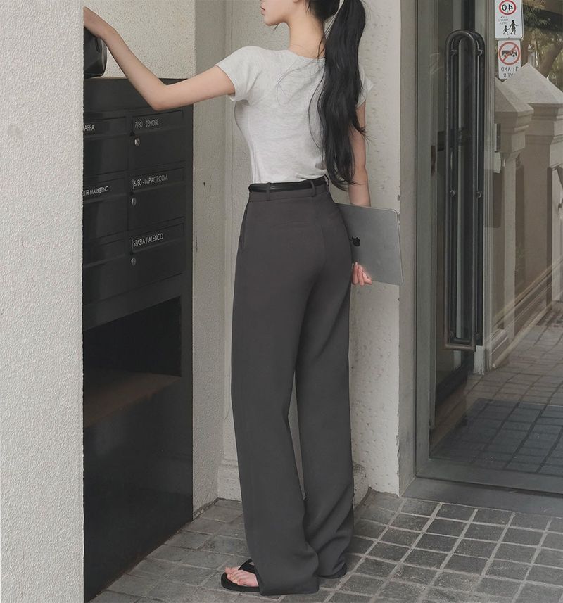 [MADE] Office, Flare Silhouette Summer Slacks Pants