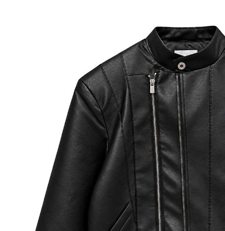 ジェロン ダイアゴナル ジッパー レザー ライダー ジャケット