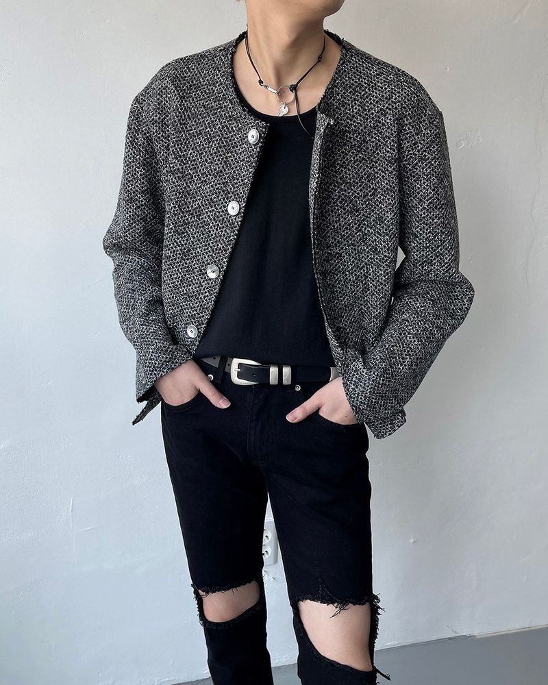 [Unisex] Leather keyring necklace