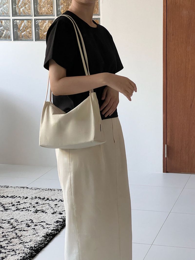 ppocketto cozy half bag - ivory