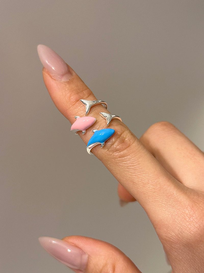 [925silver] Dolphin ring (2color)