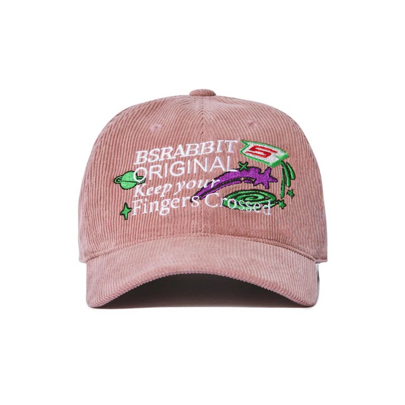 BSRABBIT(ビエスラビット)の「BSRABBIT OG コーデュロイキャップ インディピンク(帽子)」